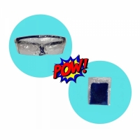 Pusca automata cu bile de gel, cu ochelari de protectie, 6000 munitie, incarcare USB, multicolor, Vivo 780-2